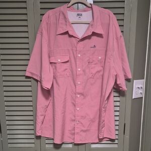 IZOD Men's Casual Pink Button Down Shirt